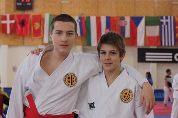 Nastja Galič tik pod stopničkami na 22. karate Grand Prix Croatia 2013